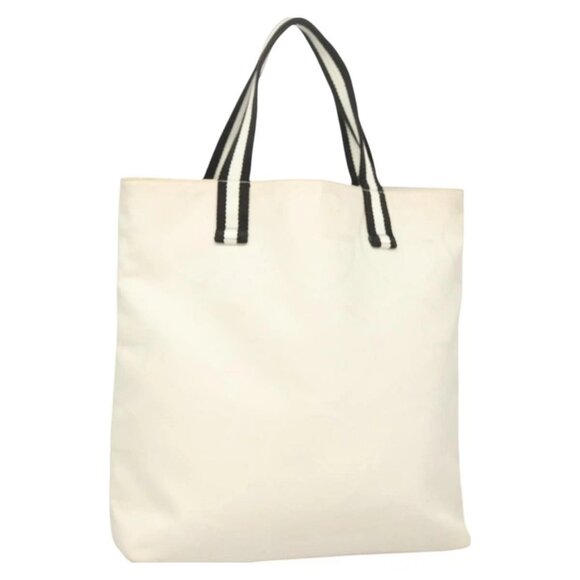 GUCCI Tote Bag Canvas White 123439 Auth ti3151 - Picture 1 of 16